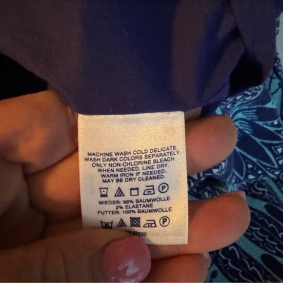 Lands End Blue Radiance Floral Dress Size 6 Beachy Resort Event Blue Boho Fairy - Picture 6 of 7